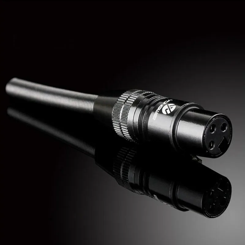 مطلي بالذهب 3 دبوس XLR Headon Cannon ذكر وأنثى ميكروفون ميكروفون خلاط وصلات صوت 3 أقدام