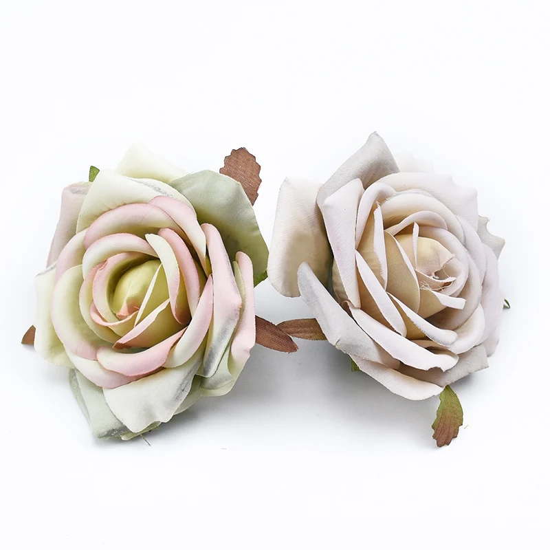 6 Stück Seidenrosenköpfe für Scrapbooking, Hochzeit, Heimdekoration, DIY-Geschenkboxen, Weihnachtsgirlanden, Haushaltsprodukte, Kunstblumen – Detail 4