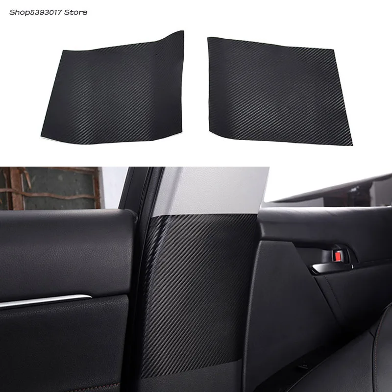 Car B-pillar protector Anti-kick Anti-dirty Pad Case Cover Sticker Interior Modification For Toyota Camry 2018 2019 2020 2021