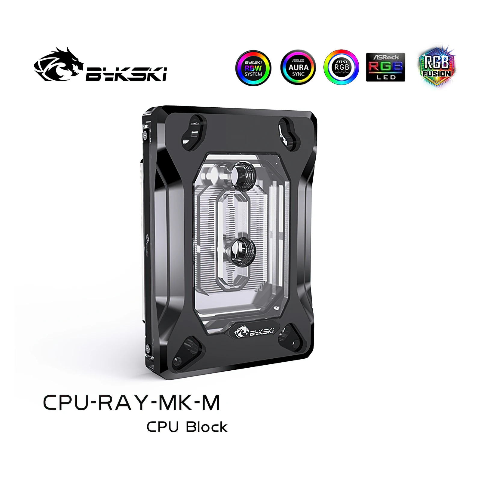 Imagem -03 - Bykski-rgb Liquid Cooling Rgb Block Cooler Cpu para Amd Ryzen Am5 Am4 Am3 Mais Am3 Am2 Mais Am2 Fm2 Mais Fm2 Fm1 Cpu-ray-mk-m