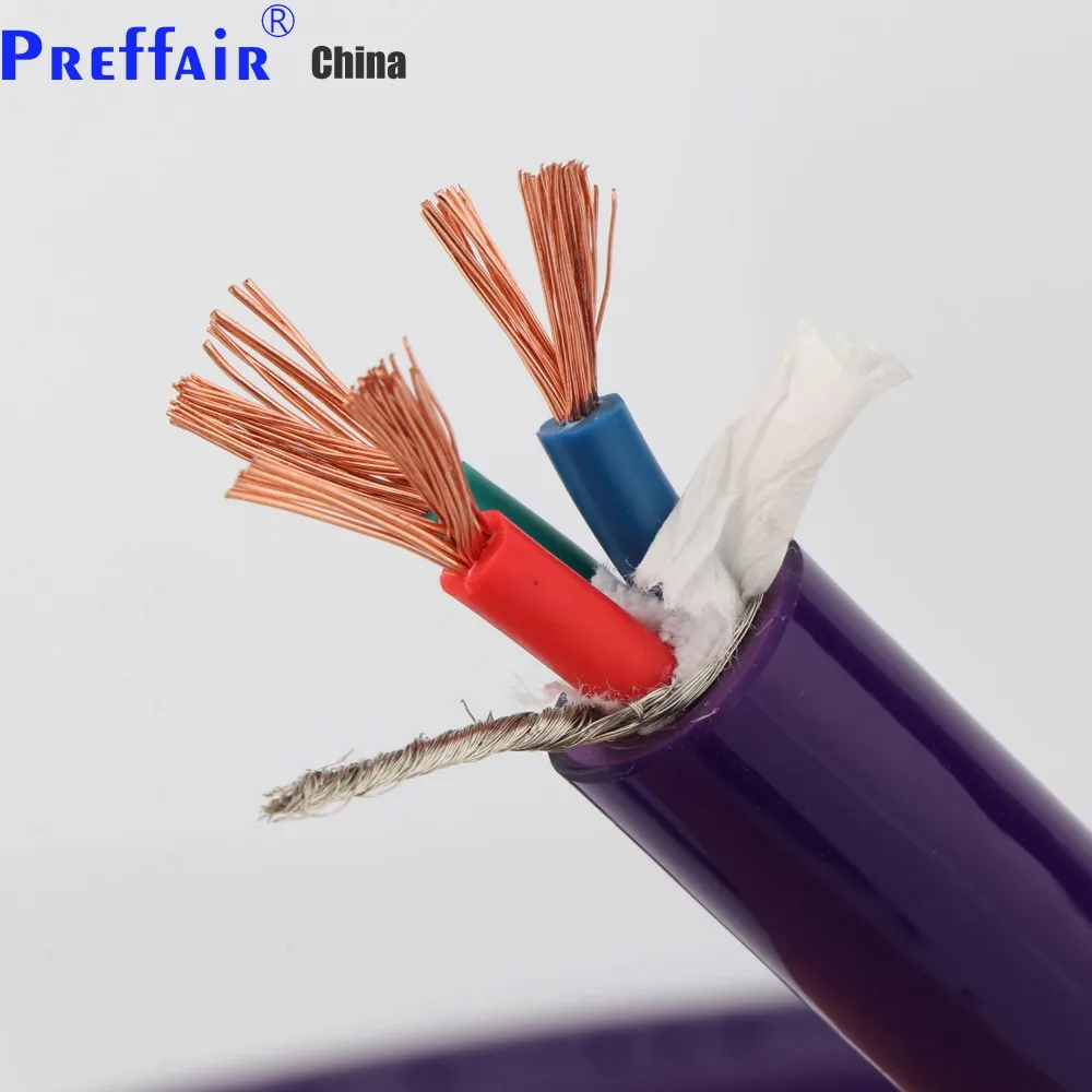 Preffair 1.5M D516 5N OFC ac reference power cable bulk cable per meter audio power cord wire cable hifi power cable