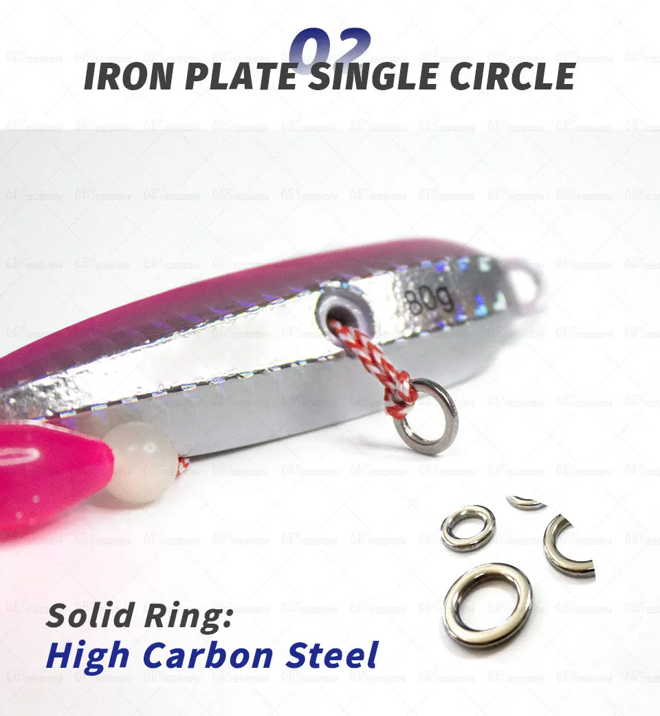 OBSESSION J25 Inchiku Tintenfisch Köder Metall Langsam Jig Köder Kopf Röcke Haken 40g-200g Sinkende Salzwasser meer Angeln Spinning Jig Köder – Detail 11
