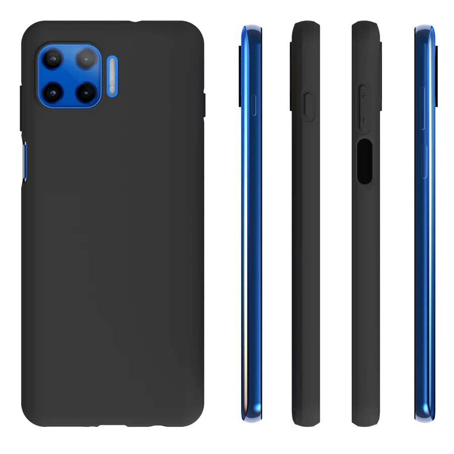 for Moto One 5G Phone Case,Black Matte Non-Slip Skid-proof  Soft TPU Silicone Case Cover for Motorola Moto G 5G Plus
