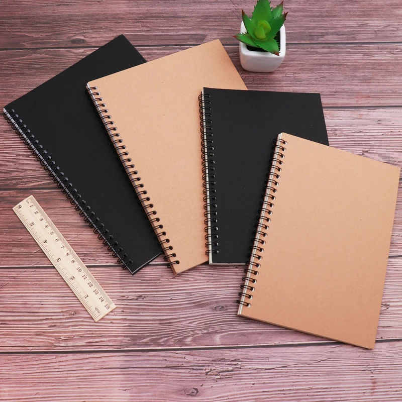 

6 pcs Cute Small Sketchbook Notebook for Drawing Painting Graffiti Soft Cover Black Paper Sketch Diary Book Memo Pad