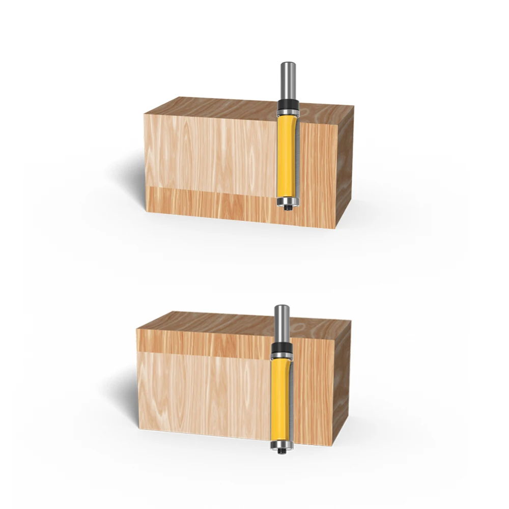 LAVIE-broca de enrutador con patrón de embellecedor, cortador de fresado para madera y carpintería, vástago superior e inferior, 12mm, 1/2, MC03010,