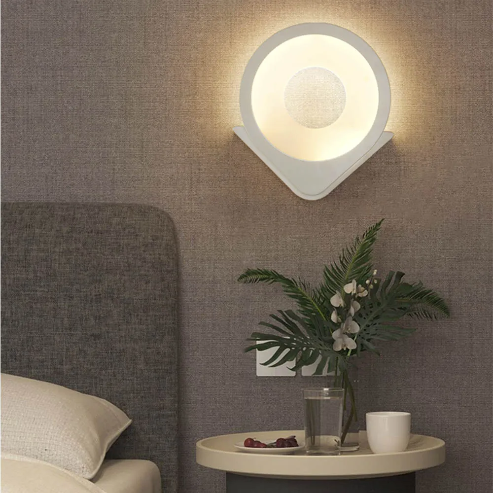 

Round Wall Lamp Nordic Modern Style Bedroom Bedside Night Lights Home Decoration Living Dining Study Room Wall Lighting