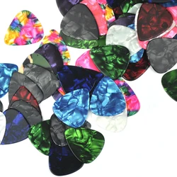 Lots of 100 pcs New Heavy 0.96mm Guitar Picks Plectrums Celluloid  Assorted colors