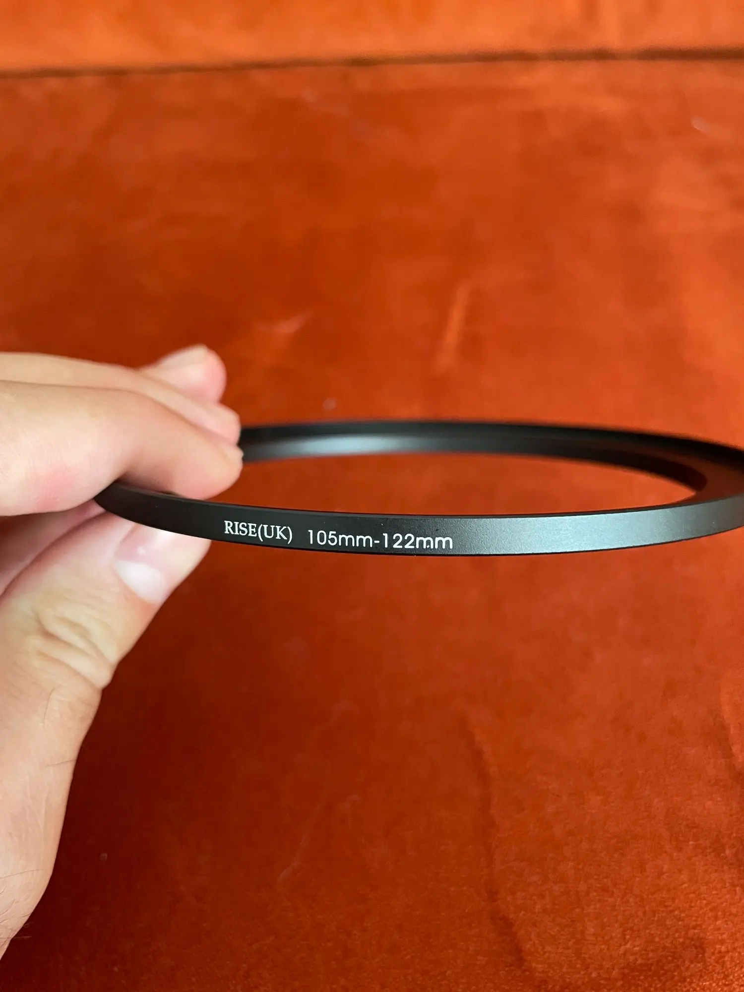 105มม.-122มม.105-122มม.105ถึง122เลนส์ Step Up แหวนอะแดปเตอร์ตัวกรองสีดำ