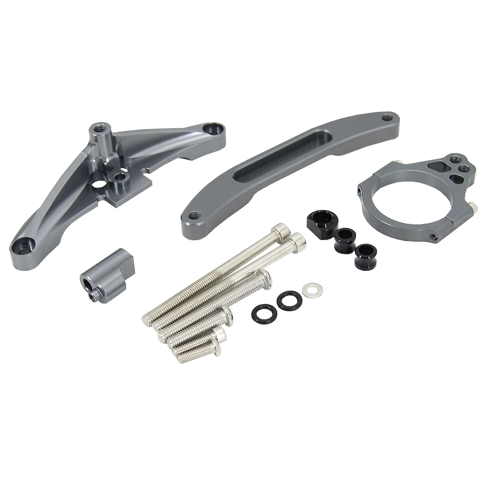 Stabilizer Steering Damper Bracket Support Mounting Set For Yamaha FZ1 FAZER 2006 2007 2008 2009 2010 2011 2012 2013 2014 2015 - Image 5