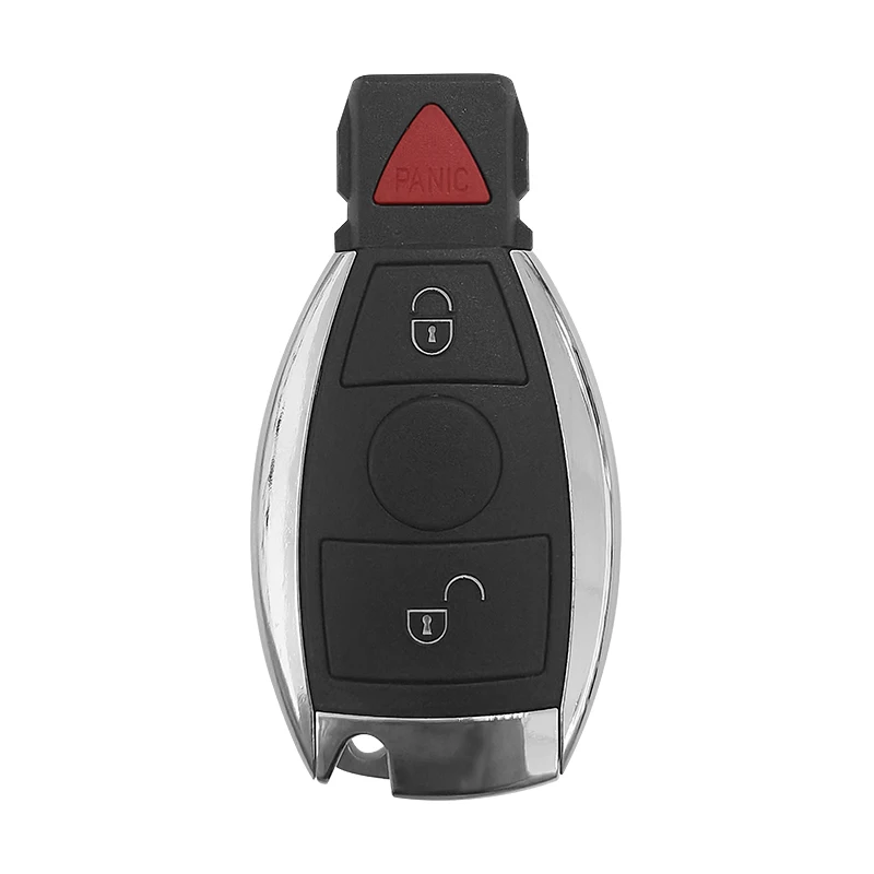 XNRKEY 2+1 Buttons Remote Smart Car Key for Mercedes Benz 2000+ Keyless Remote 433Mhz BGA Type Card
