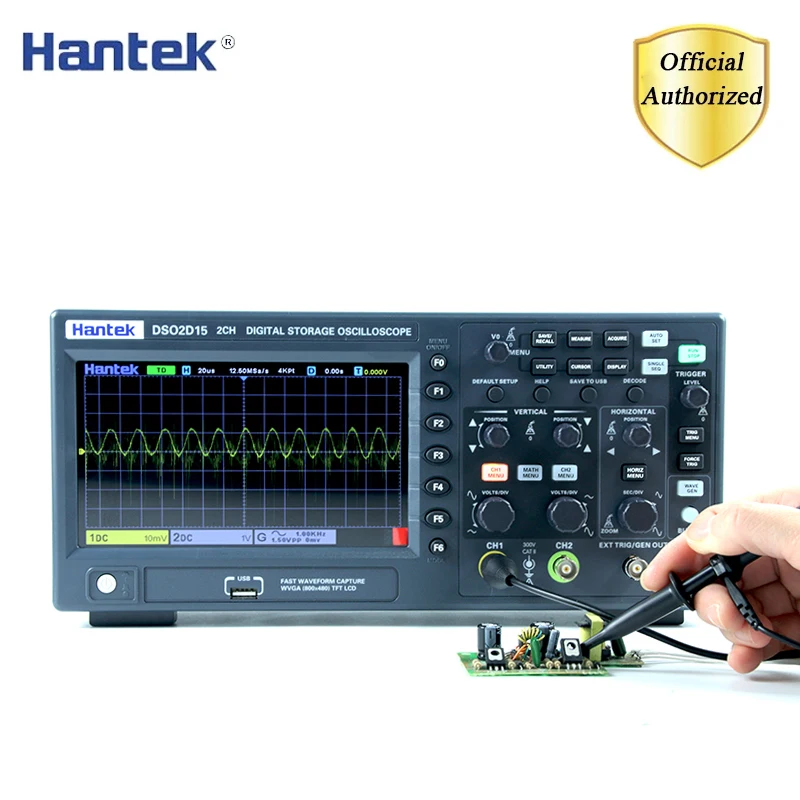 Hantek-Oscill numérique DSO2C10 DSO2D15 DSO2D10 DSO2C15, testeur de compteur portable USB, 2 canaux, bande passante 100Mhz/150Mhz