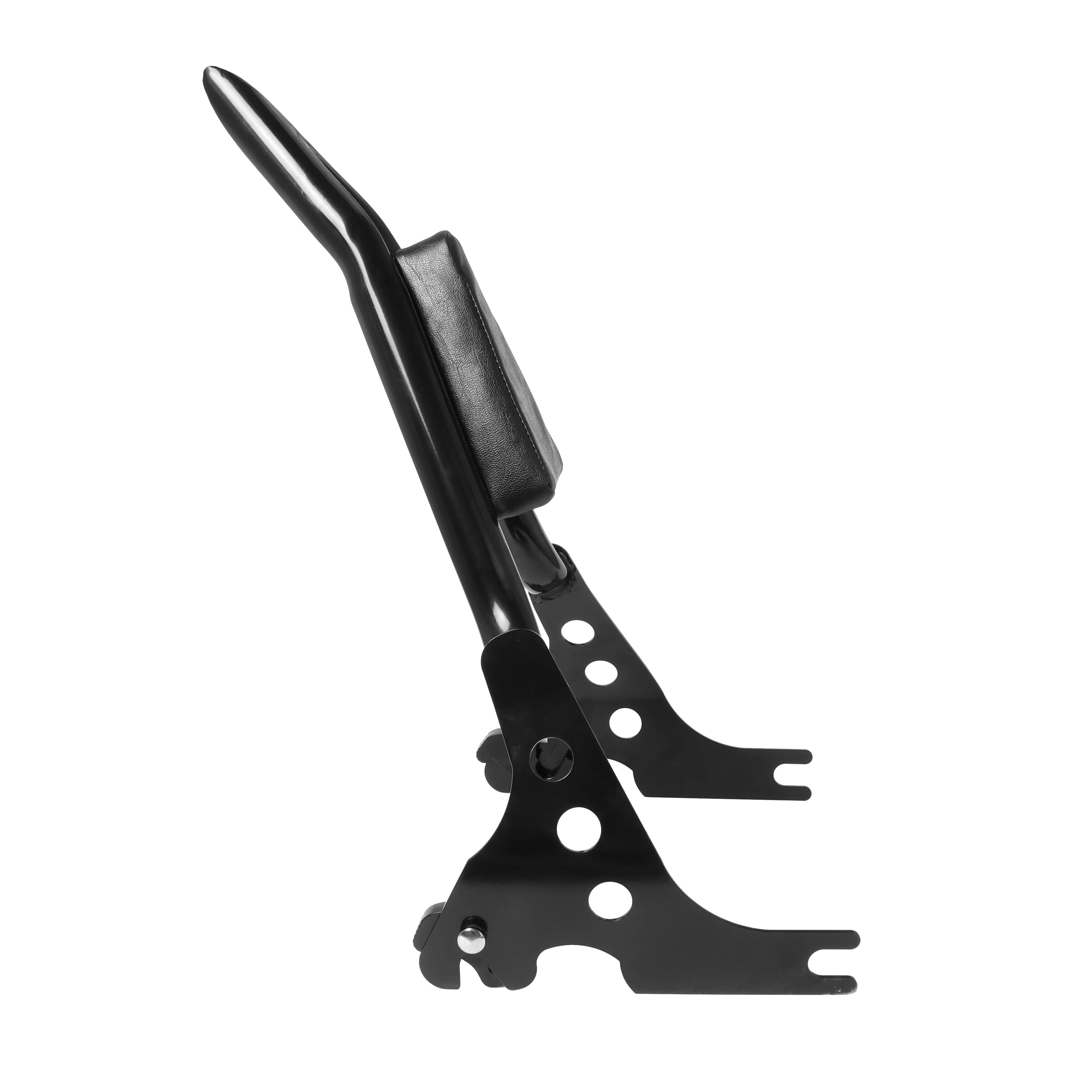 Motorcycle Rear Passenger Backrest Sissy Bar Rack Cushion Pad Detachable Chrome/ Black For Harley Sportster XL 1200 883 72 48