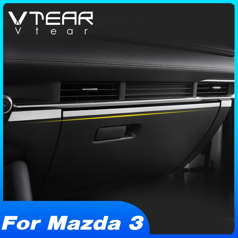 Vtear For Mazda 3 BP Axela  2019 2020 2021 2022 Accessories Car Central Control Panel Interior Mouldings Auto Modification