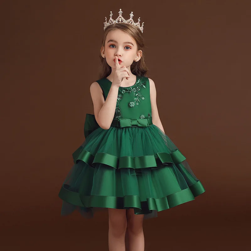 2-10Yrs Girls Dress Kids Wedding Dresses for Girls Formal Performance Gown Birthday Party 2021 Christmas Dress Baby Clothes