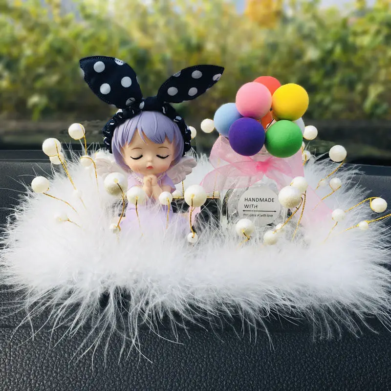 Car Accessories Decoration Creative Cute Annie Angel Car Decoration Car Perfume Beautiful Car Supplies Lady