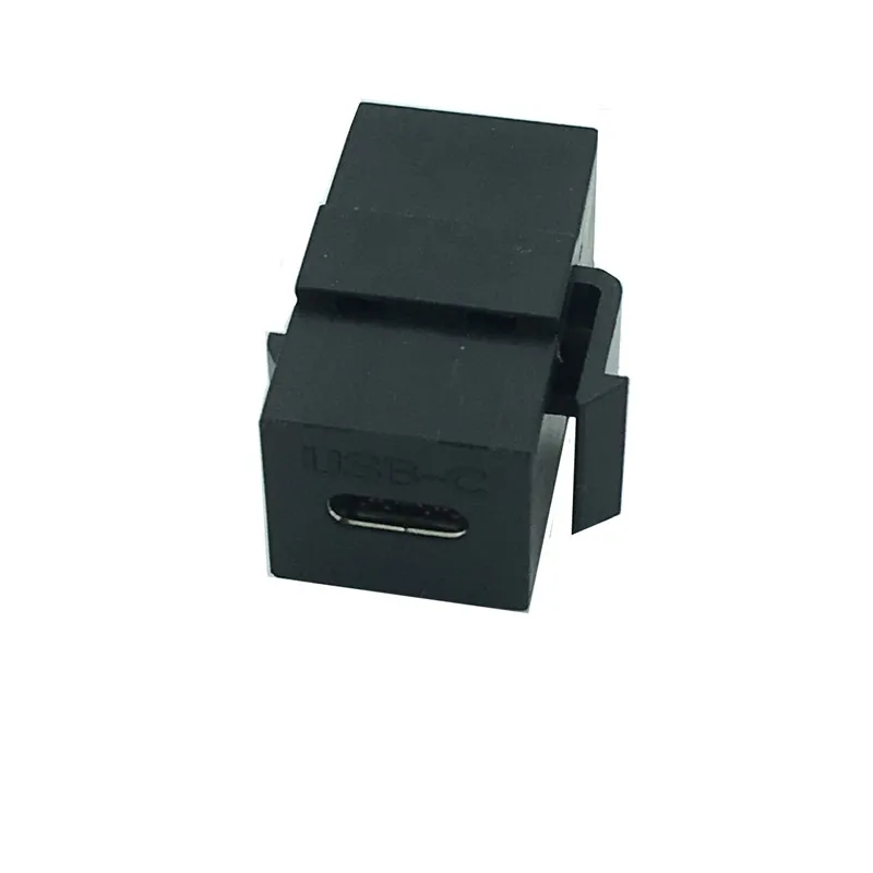 USB C Keystone Jack, Tipo-C Conector, Inserção Keystone, Fêmea para Fêmea para Placa de Parede, Painel, USB 3.1