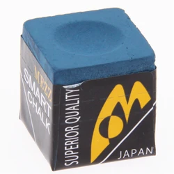 Billard Chalk Pool Chalk Mezz Smart Chalk Japan Metal Plate Billiards Chalk Blue Pool Cue Stick Tip Chalks Billiard Accessories