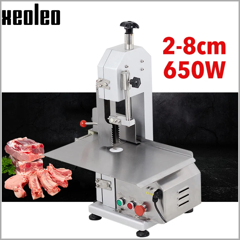 

XEOLEO Bone sawing machine Meat bone saws Electric bone saw Commercial Stainless steel Sawing Frozen Meat/Bone/Fish machine 650W