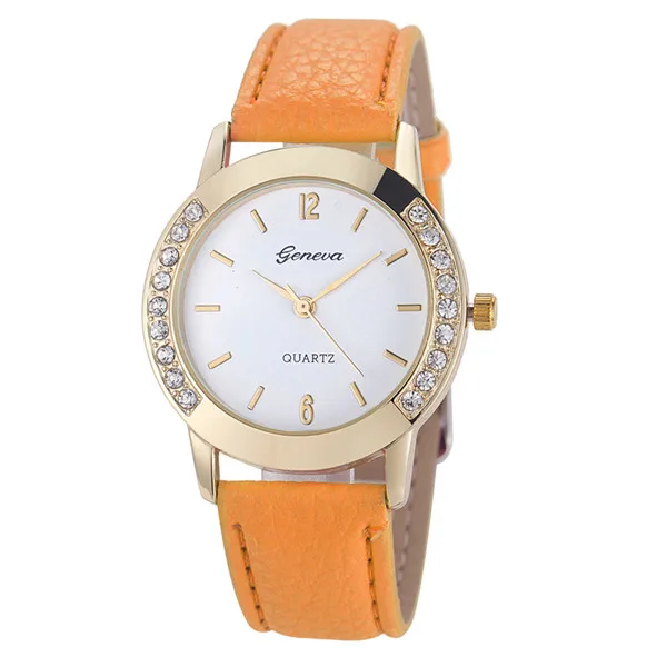 Geneva Fashion Women Watches Ladies Watches Leather Band Quartz Watches Montre Femme Reloj Mujer Elegante 2020 Clearance Sale