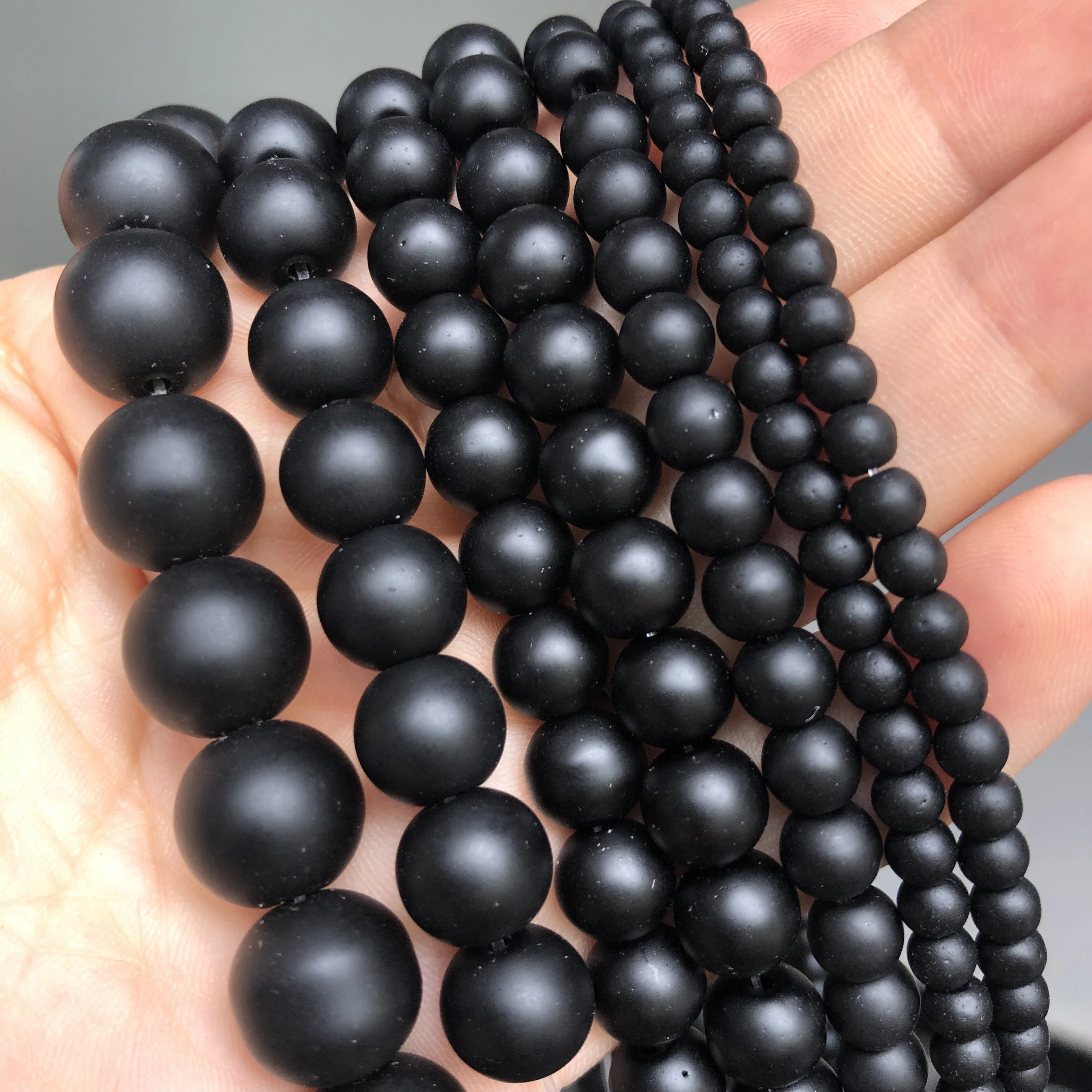 Matte Black Agate