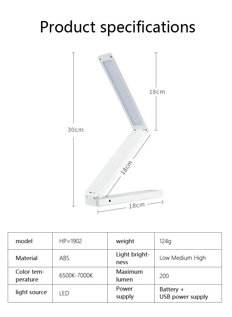 Imagem -05 - Led Desk Lamp Light Iluminação em Três Modos Brilho Usb Sistema de Alimentação Dupla Proteção para os Olhos Aprendizagem Ler Presente d2