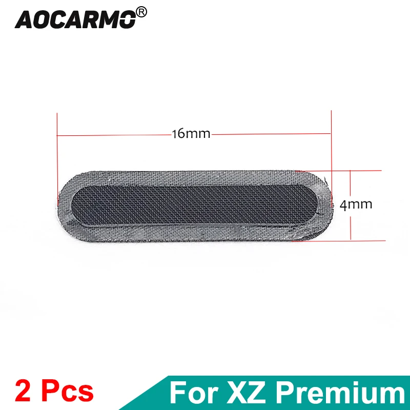 Aocarmo górny dolny głośnik przeciwpyłowy głośnik głośnik siatka przeciwpyłowa siatka z klejem do Sony Xperia XZ Premium XZP G8141 G8142