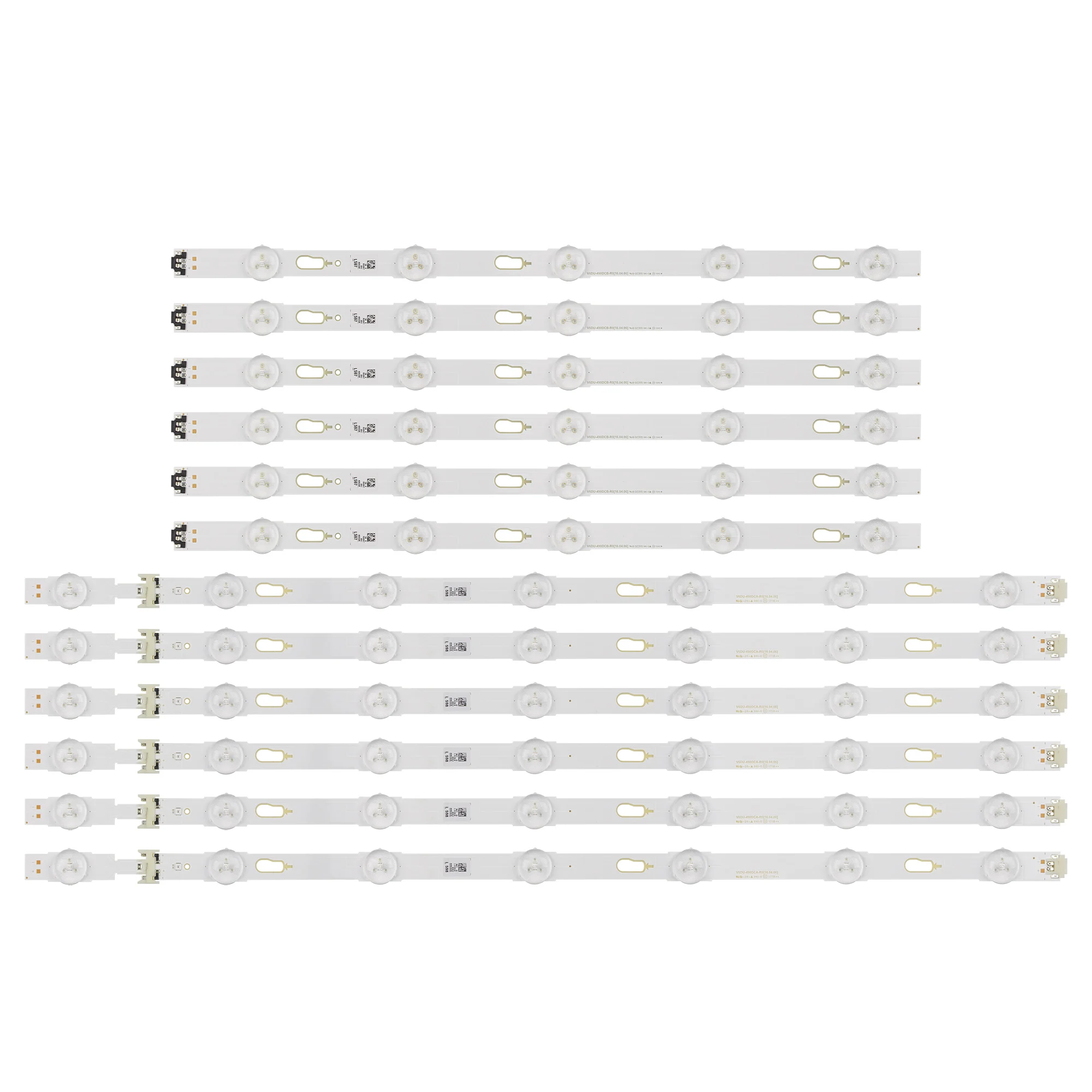 New 12 PCS LED Backlight Strip for Samsung UE49MU6200K UE49KU6100K BN96-40632A 40633A V6DU-490DCA-R0 490DCB-R0 MU6100-49INCH-R L