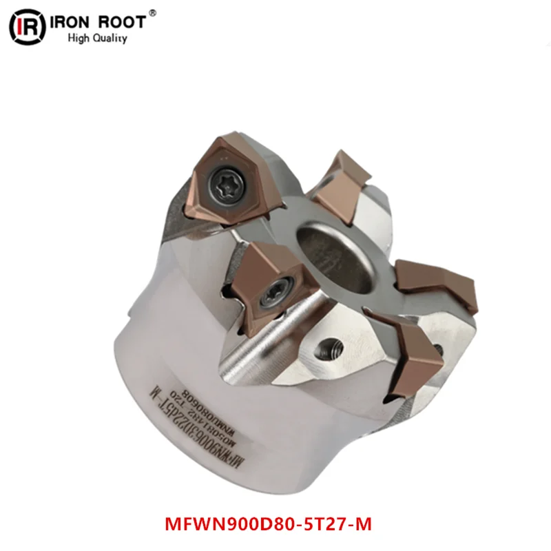 

1Ps Main Angle 90°CNC Fast Feed Face Milling Cutter MFWN900D80-5T27-M For WNMU08 Carbide InsertTurning Tools Milling Tools