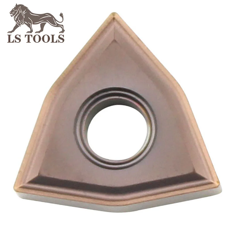 LS TOOLS External Turning Tool Peach shape Carbide Inserts WNMG080404 WNMG080408 MS CNC Lathe Knife Blade Inserts for Metal