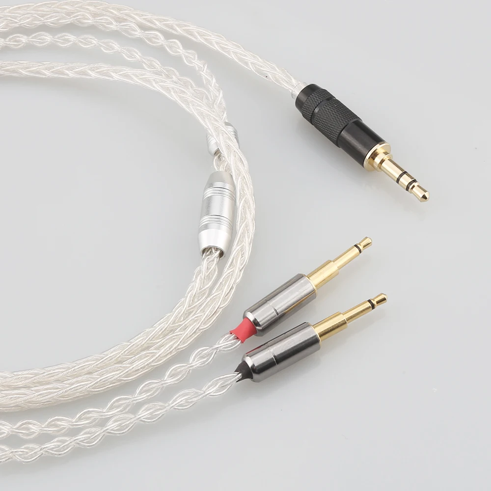 Audiocrast 8 cores Silver Plated Cable Headphone Upgrade Cable for Nighthawk/ Nightowl Oppo PM-1 PM-2