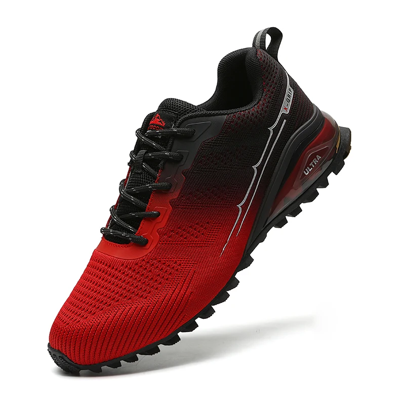 Men\'s Trail Running Big Size Lightweight Trekking Sneakers Outdoor Walking Jogging Tennis Shoes Zapatillas Hombre