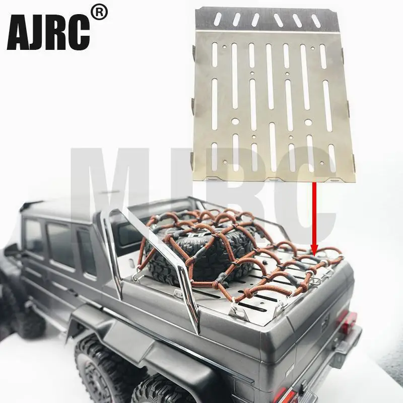 

Stainless Steel Trunk Plate Carrier Platform Tail Cover for Trax TRX-6 TRX6 G63 6X6 RC Crawler Car Upgrade Parts Accessories