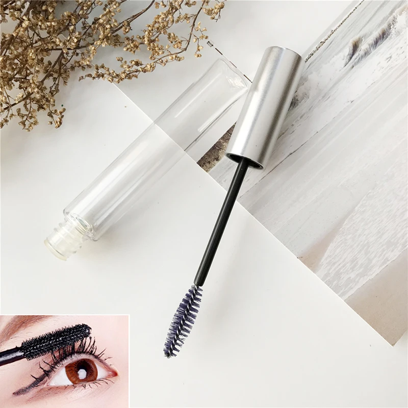 1PCS 10ml Portable Empty Black Eyelash Tube Fashionable Refillable Bottles Makeup Tool Accessories Mascara Cream Vial/Container