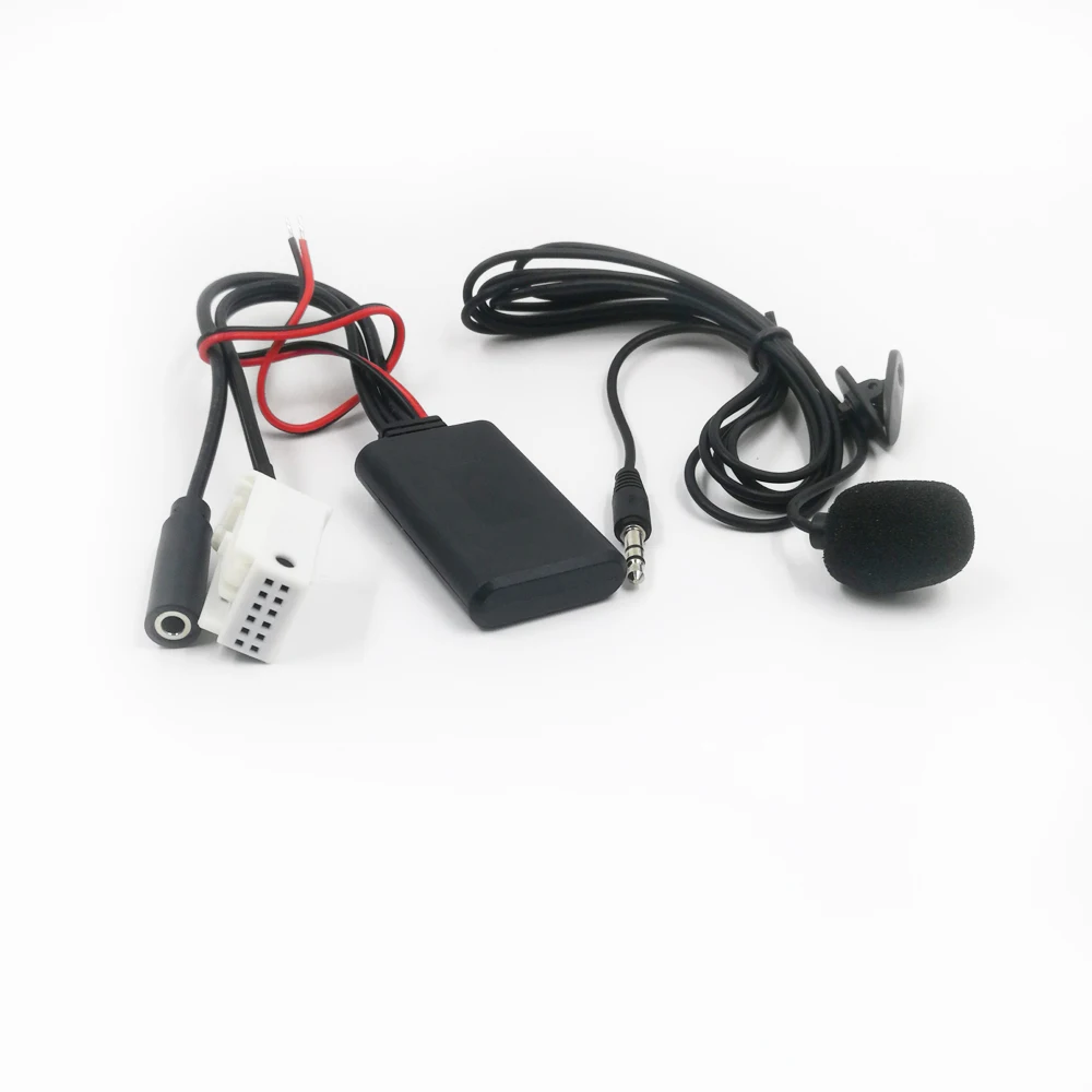 Biurexhaus- Adaptateur de Microphone pour Voiture Mercedes-Benz, Câble AUX, Bluetooth, Wrational, W245, W203, WGene, Wbuley, W221, R230, NTG Audio,