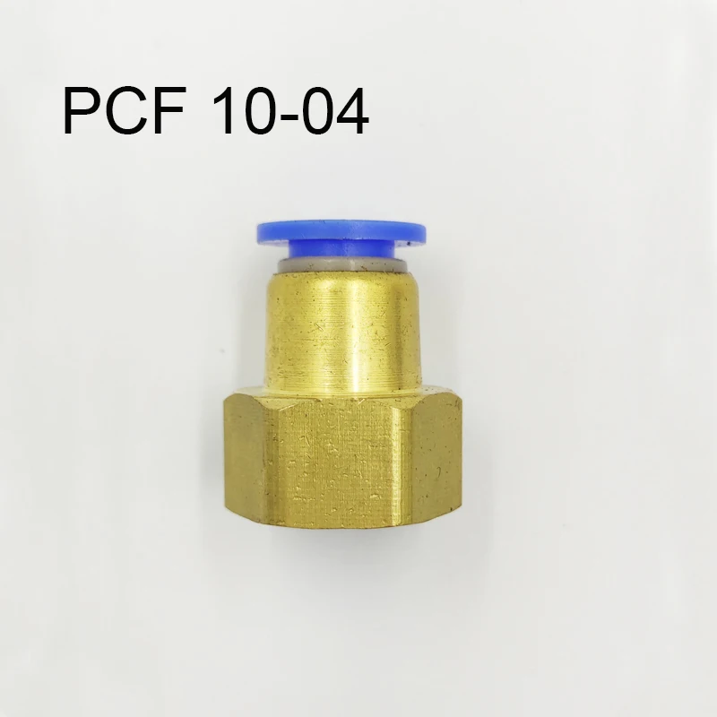 

10Pcs Pneumatic Female Straight Air Fittings 10mm Tube Push In 1/2" Quick Connector PCF 10-04