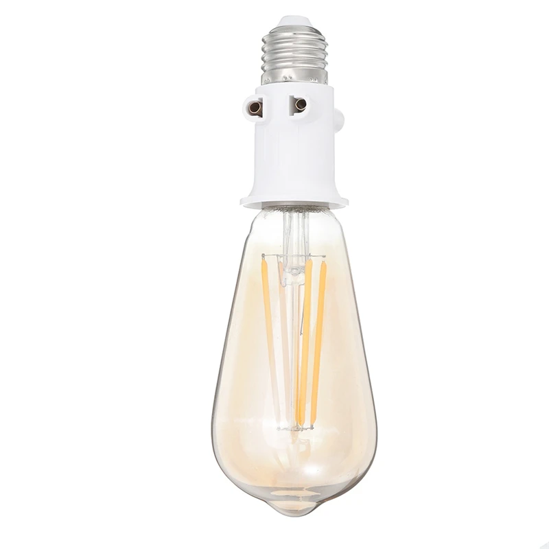 AC100-240V 4A E27 ABS Uni Eropa LED Bohlam Adaptor Lampu Pemegang Base Plug Konektor Aksesoris Sekrup Fitting Konversi untuk Lampu