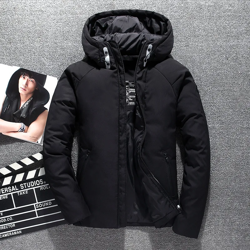 New arrival White Duck Down Jacket Men Autumn Winter Warm Hooded Coat Men's Ultralight Duck Down Jacket Windproof Parka 1805