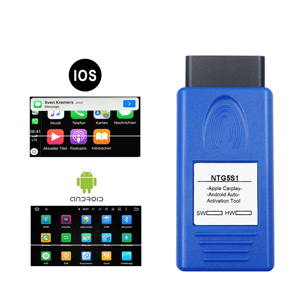 New Carplay NTG5S1 Auto OBD2 Activation Tool Car Play For Mercedes For Benz NTG5.1 Easy Use For iPhone/Android NTG5 S1 Activator