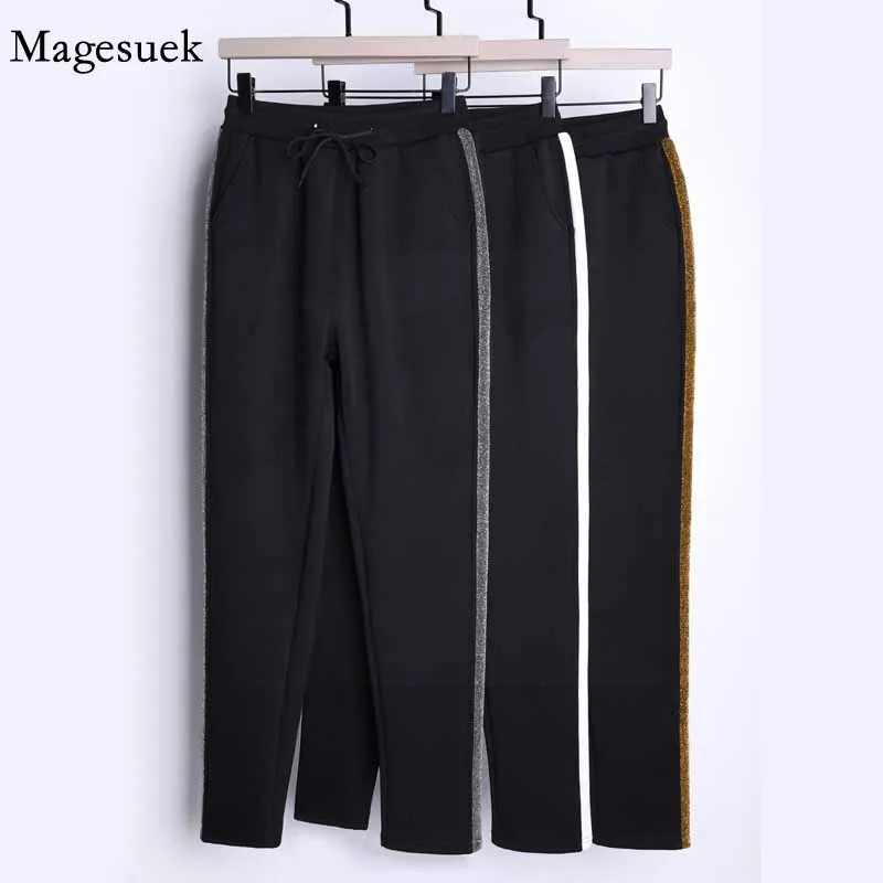 

New Thick Lamb Velvet Harem Pants Women's Solid Thin Sweatpants Warm Casual Elegant Women's Trousers Pantalon Femme 11523