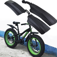2PCS Front Rear Mudguard Rear Defender For Fatbike MTB Fat Bike Fender Fenders Cycling Bicycle Fenders Snow Bicycle Mudguard