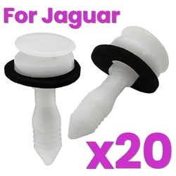 20 PCS Car Door Card Panel Trim Interior Fastener Clips For Jaguar S X Type Plastic Rivets Automobile Car Clips C2S13494 White