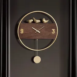 Wandklok Modern Design Klokken Home Decor Grote Slinger Koekoeksklok Non Tikkende Stil Timer Duvar Saati Metalen Decoratie