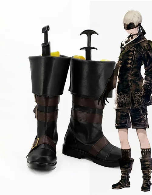 

NieR Automata YoRHa No. 9 Type S 9S Cosplay Boots Shoes Male Female Professional Handmade Custom made European Size