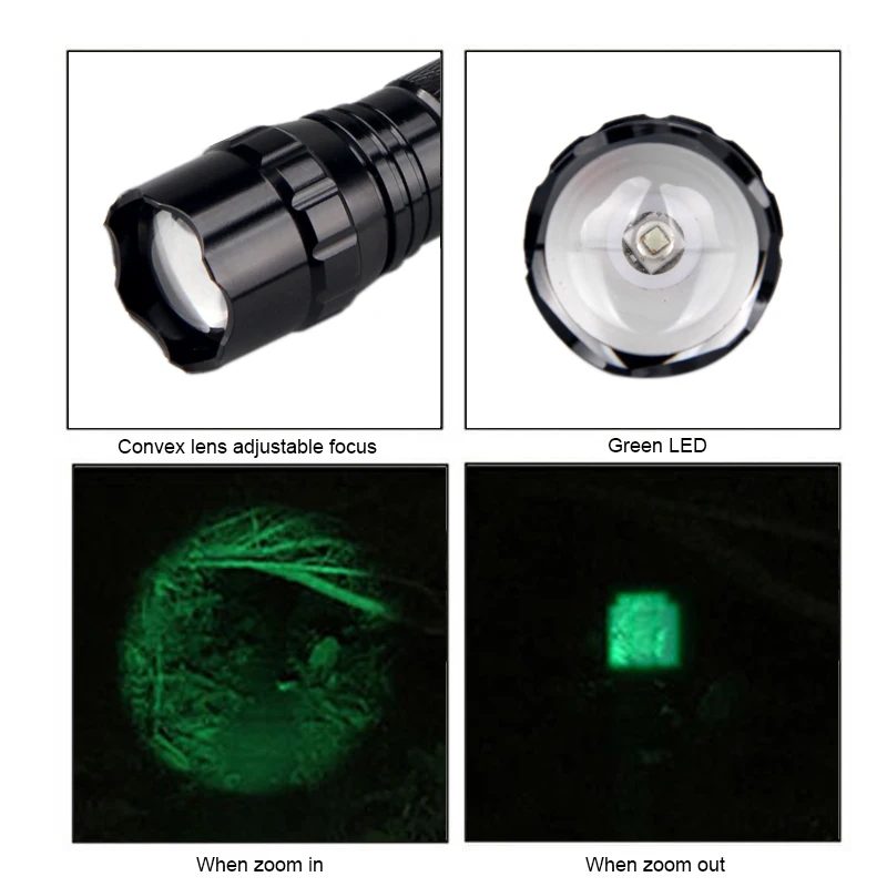 Imagem -05 - Zoomable Led Lanterna Tática Tocha Caça Lâmpada Luz de Flash Ajustável Rifle Âmbito de Montagem Switch 18650 Carregador 300 Jardas