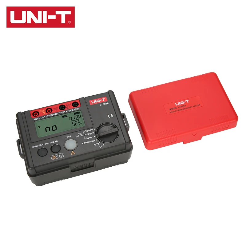 UNI-T UT502A 2500V Digitale Isolatieweerstandsmeter Tester ohmmeter Zeer Voltmeter Continuïteitstester Met LCD-achtergrondverlichting