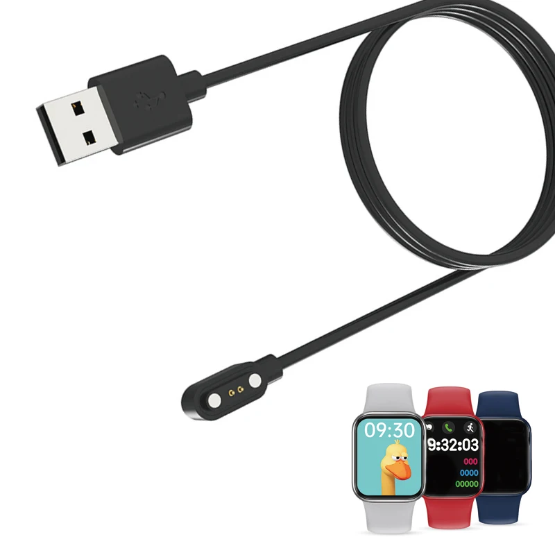 Smartwatch Dock Charger Adapter USB Fast Charging Cable Cord Wire for HW12 40MM HW16 44MM Wristwatch Smart Watch Accessories