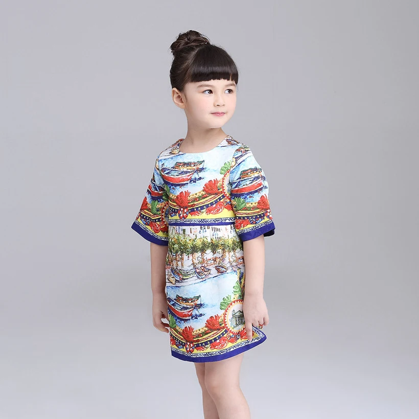 Kids Princess Dresses Teenage Girls Clothing Robe Enfant Fille 2023 New Girls Summer Dress Birthday Party Girls Dresses