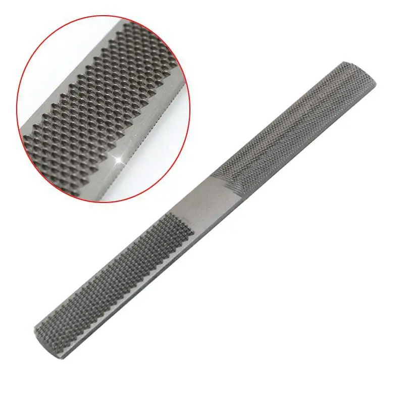 NEW Double-cut Alloy Square Flat Half Round Filling Needle Microtech Woodworking 4 IN 1 Wood Carving Files Rasp Wooden