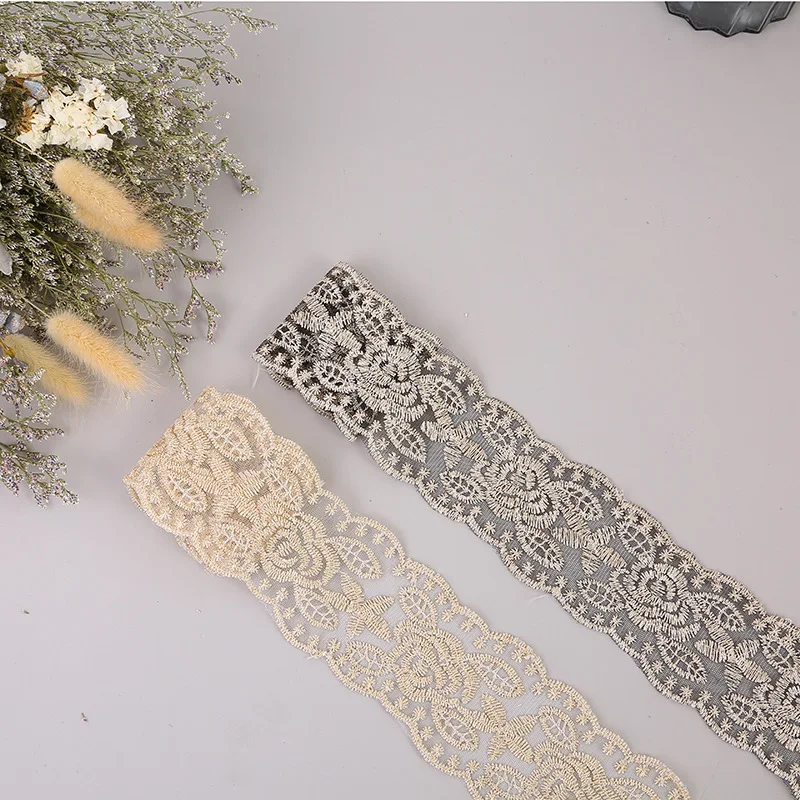 3 Yards(Lot) Embroidery lace jewelry crafts DIY clothing home fabric accessories tailoring accessories