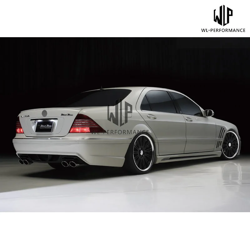 W220 S320 S350 Frp Unpainted Car Body Kit Front Rear Bumper Side Skirts for Mercedes-benz W220 S500 2001-2005